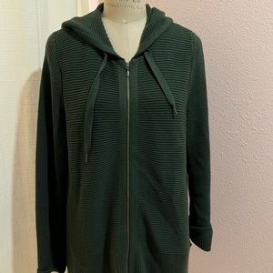 Long hoodie cardigan